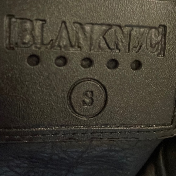 NWT Blank NYC Vegan Leather Moto Biker Jacket Size S Black - Picture 6 of 10